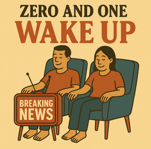 Zero and One Relax on Right Chord Music